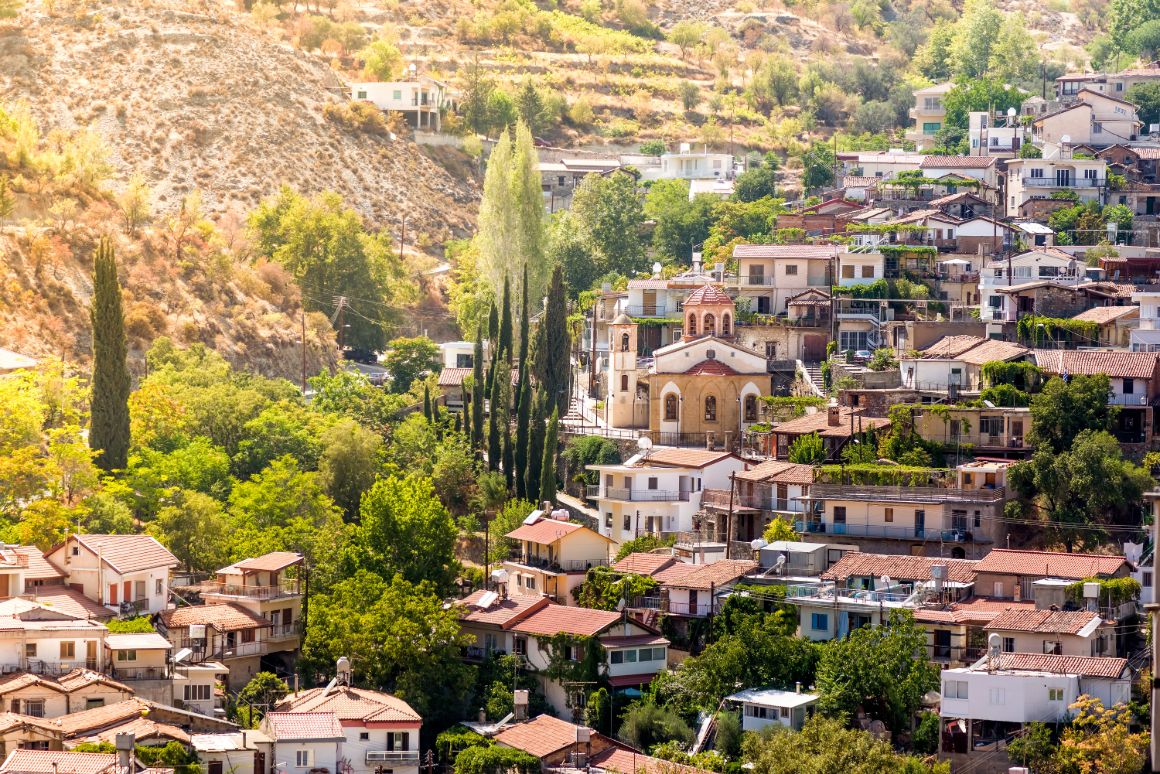 Dedinka v pohorí Troodos